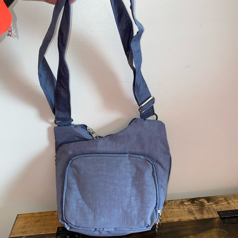 Bueno Blue Organizer Crossbody Purse Bag NWT